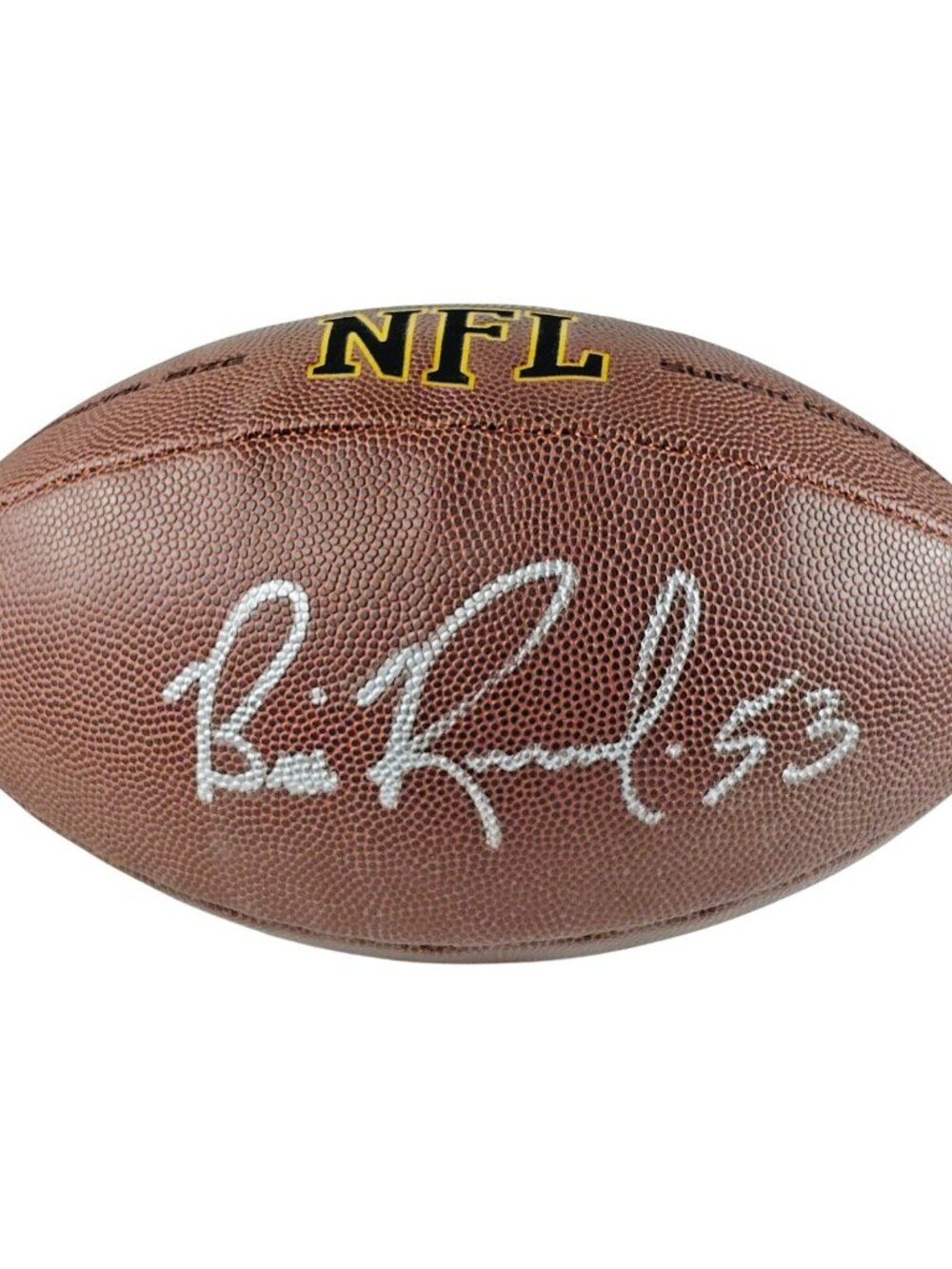 Bill Romanowski Signed Wilson NFL Football Broncos 49ers Exact Proof COA